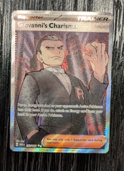Giovanni’s Charisma SR #197/165 Pokemon S&V 151 NM English Card - Image 1