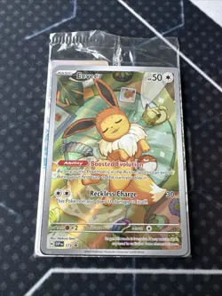 Pokemon TCG Eevee - 173 SVP Prismatic Evolutions ETB Promo Card Pack SEALED - Image 1
