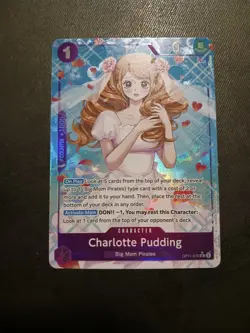 One Piece Card Game TCG Charlotte Pudding OP11-070 Alt Art M/NM Condition - Image 1