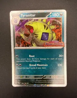 Tyranitar - 135/193 Pokemon Paldea Evolved Premium Collection Stamped Promo Card - Image 1