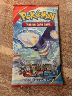 Pokemon TCG XY Primal Clash Booster Pack Sealed 10 Cards Code Card Kyogre Art - Image 1