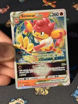 Pokemon Cards Simisear VSTAR 023/159 Ultra Rare Crown Zenith - (NM) - Image 2