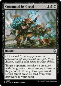 4x Consumed by Greed NM-Mint, English Bloomburrow MTG Magic - Image 1