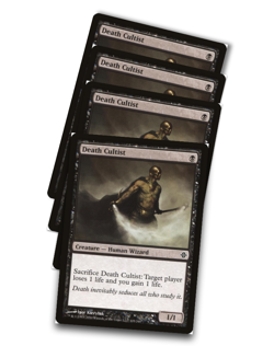 4x Death Cultist Rise of the Eldrazi Regular Near Mint x4 - Playset - Image 1