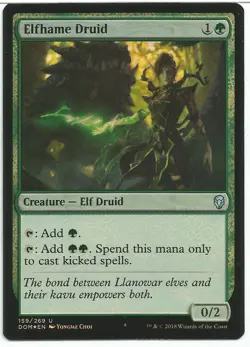 MTG Elfhame Druid FOIL Dominaria Uncommon NM - Image 1