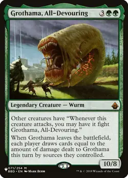 MTG Grothama, All-Devouring ** The List ** English (NM) - Image 1
