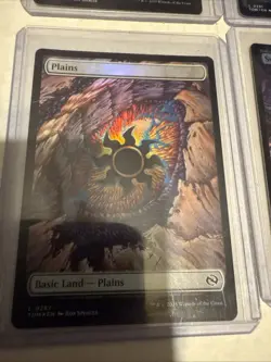 4 Tarkir Dragonstorm Dragon's Eye Full Art Land MTG 2 Are Foil Swamp And Plains - Image 2