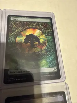 4 Tarkir Dragonstorm Dragon's Eye Full Art Land MTG 2 Are Foil Swamp And Plains - Image 4