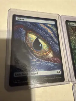 4 Tarkir Dragonstorm Dragon's Eye Full Art Land MTG 2 Are Foil Swamp And Plains - Image 5