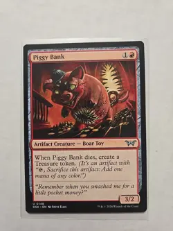 Piggy Bank - Duskmourn - LP - MTG Magic - Uncommon - Creature - Image 1
