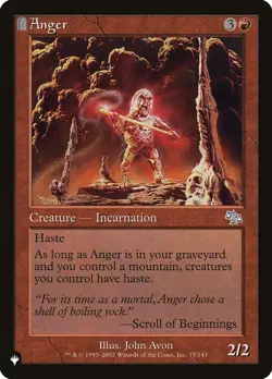 MTG Anger ** The List ** English (NM) - Image 1