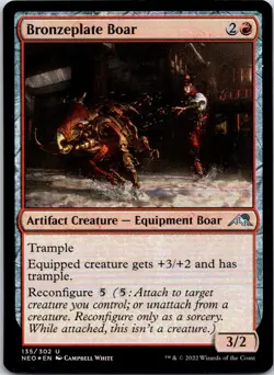 Bronzeplate Boar U Kamigawa: Neon Dynasty 135 MP - Image 1