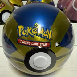 Pokemon TCG 2022 Quick PokeBall Tin J21 Factory Sealed RARE 3 Booster Packs New - Image 1