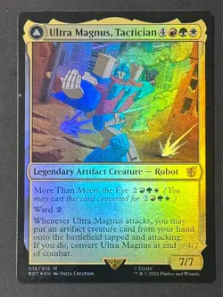 MTG Magic the Gathering Ultra Magnus, Tactician Transformers Foil NM - Image 1