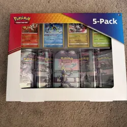 Costco Pokemon 5 Pack Galar Power Mini Tins (Evolving Skies & Fusion Strike) - Image 1
