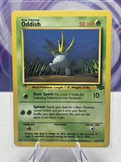 Pokemon TCG Oddish Jungle 58/64 Regular Unlimited Common - Image 1