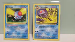 Pokemon TCG Tentacool & Tentacruel Fossil Edition Unilimited Regular LP - Image 1
