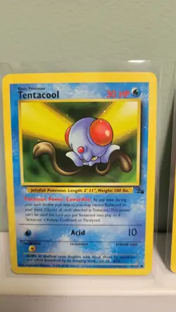 Pokemon TCG Tentacool & Tentacruel Fossil Edition Unilimited Regular LP - Image 2