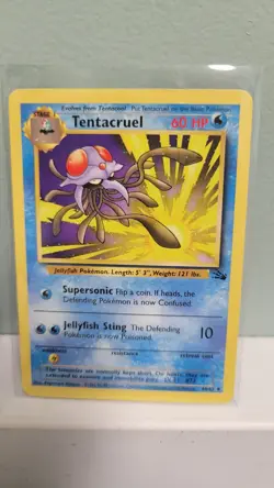 Pokemon TCG Tentacool & Tentacruel Fossil Edition Unilimited Regular LP - Image 3