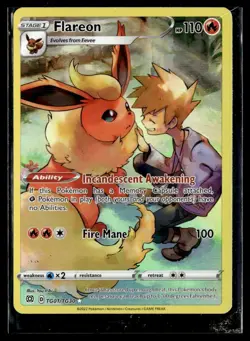 2022 Brilliant Stars Trainer Gallery Holo Flareon Ultra Rare #TG01/TG30 - Image 1
