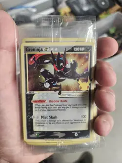 Greninja Gold Star Celebrations Promo SWSH144 Pokemon Sealed NM - Image 1