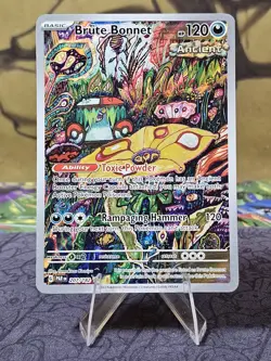 Pokemon TCG Brute Bonnet 207/182 Paradox Rift Illustration Rare NM - Image 1