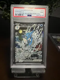 Kingdra EX 2024 Pokemon Sea Special Illustration Collection #131 PSA 9 Mint - Image 1