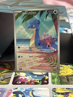 Pokemon TCG Misty's Lapras Destined Rivals 194/182 Illustration Rare - Image 1