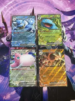 Pokemon SV 151 Ex Lot - Venusaur #003, Golem #076, Blastoise #115, Wigglytuff - Image 1