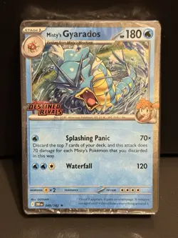 Misty’s Gyarados 049/182 Destined Rivals SEALED Promo Deck Pokemon TCG - Image 1