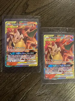 2 Charzard and Braixen GX 22/236 Tag Team Cosmic Eclipse Pokemon TCG NM - Image 4
