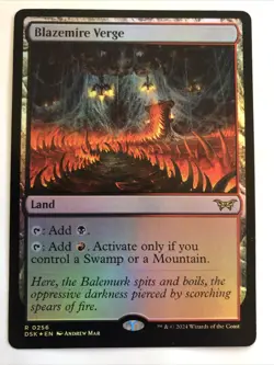 MTG Duskmourn: House of Horror Blazemire Verge Foil 0256 NM Rare - Image 1