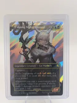 MTG - Final Fantasy Yshtola, Night's Blessed (Borderless) (Surge Foil) Commander - Image 1