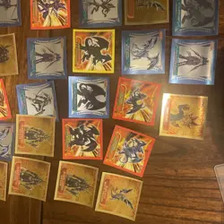 Yugioh Topps 1996 Peel & Stick Stickers Lot of 38 - Image 3