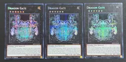 2025 YUGIOH MP25 1ST ED SECRET RARE DRAGON GATE X3 NM SET - Image 1