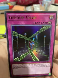 Fiendish Chain LCKC-EN095 Unlimited Ultra Rare Near Mint +Bonus FREE SHIPPING! - Image 2