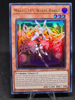Yu-Gi-Oh! TCG Maliss P White Rabbit CRBR-EN015 (UR) 1st Edition NM - Image 1