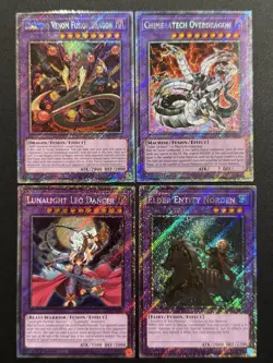 2025 YUGIOH RA04 1ST ED PLATINUM SECRET RARE CHIMERATECH OVERDRAGON NM BONUS SET - Image 1