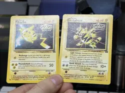 Electabuzz 2 Pikachu 4 Black Star Promo 1999 WB Movie Vintage Pokemon Card WOTC - Image 2