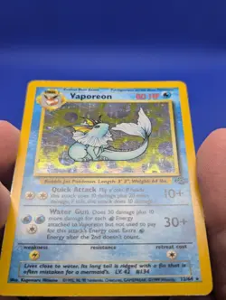 Pokemon Card - Vaporeon Rare Holo 1999 Jungle Base Set 12/64 LP/NM - Image 2