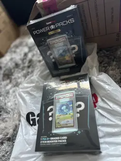 GameStop Power Pack Series 3 (PSA 8+ Graded Card & 2 Booster Packs) -SHIPS ASAP! - Image 1