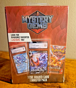 Pokemon Mystery Gems 1 Booster Pack with 1 CGC Graded Card New Sealed S102 - Image 2