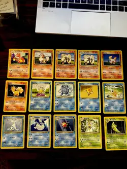 Pokemon Base Set Unlimited Raw Lot of 60 Cards - Image 1