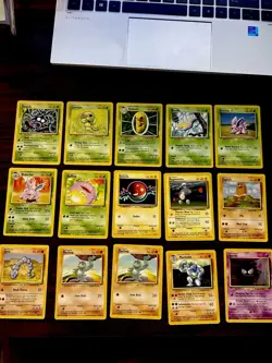 Pokemon Base Set Unlimited Raw Lot of 60 Cards - Image 2