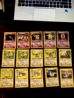 Pokemon Base Set Unlimited Raw Lot of 60 Cards - Image 3