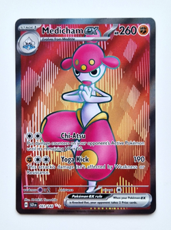 Medicham ex 161/142 Ultra Rare Full Art Stellar Crown Pokemon Card - Pack Fresh - Image 1