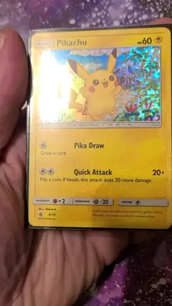 Pikachu McDonald’s Promo 4/12 Rare Holo 2018 Pokemon Card! ** PACK FRESH!! ** - Image 2