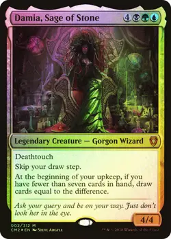 MTG DAMIA, SAGE OF STONE FOIL Commander Anthology Volume II NM - Image 1