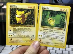 Pikachu 1 1999 27 2000 Black Star Promo Vintage Pokemon Card Lot WOTC - Image 1
