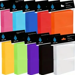100 x Trading Card Sleeves in multiple different colours (Pokemon, Yugioh, MTG) - Image 1